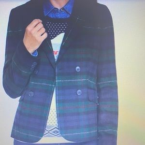 Brushed Wool Double -Breasted Blazer by Talbots